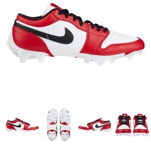 Nike Red and White Athletic Shoes